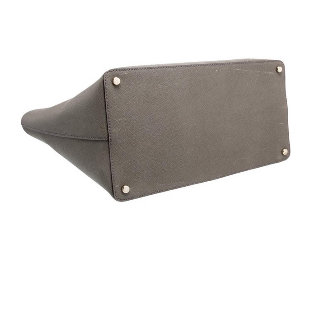 kate spade Olive Gray Saffiano Leather Tote - Picture 5 of 8